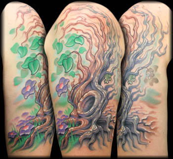 Looking for unique  Tattoos? Life and Death Tree